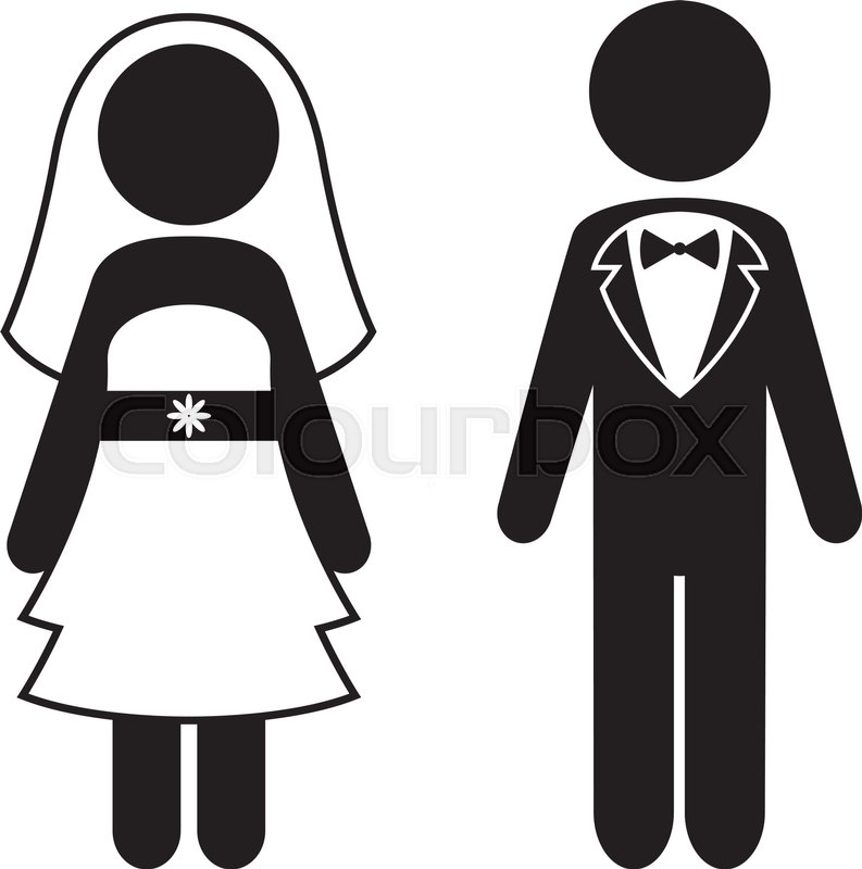 Bride And Groom Vector Icons Wedding Stock Vector Colourbox 793x800 Bride And Groom Vector Icons Wedding Stock Vector Colourbox