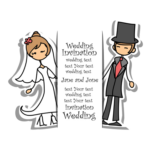500x490 Bride With Groom Design Vector Free Download