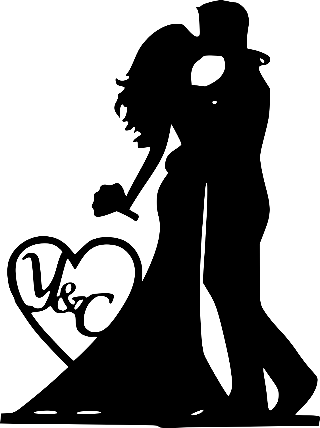 1126x1503 Mr And Mrs Silhouette Black Bride And Groom Vector Free Vector Cdr