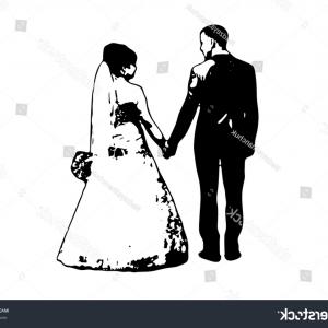 300x300 Wedding Silhouette Bride Groom Vector Illustration Hoodamathrun