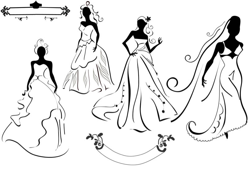 800x550 Bride Silhouette Vector Vector Graphics Blog