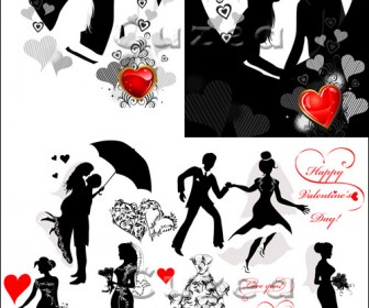 336x280 Wedding Bride Groom Silhouette Vector Free Vectors Images