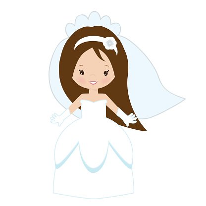 Bride Vector Illustration Premium Clipart 416x416 Bride Vector Illustration Premium Clipart