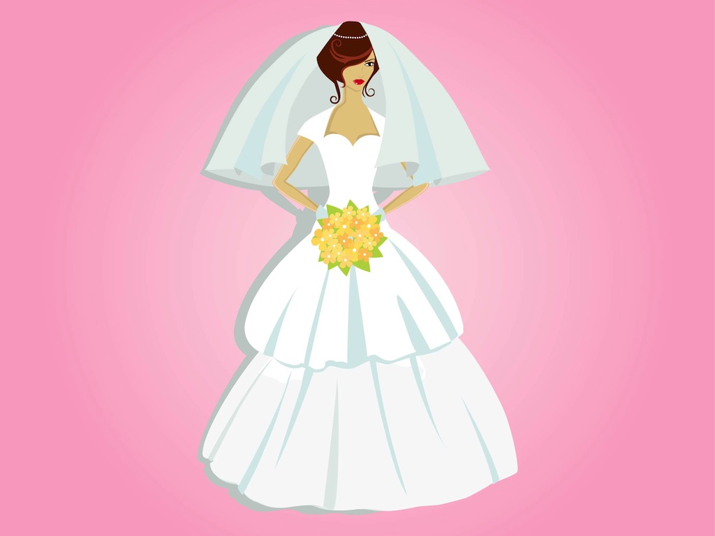 Beautiful Bride Vector Art Graphics 1024x767 Beautiful Bride Vector Art Graphics