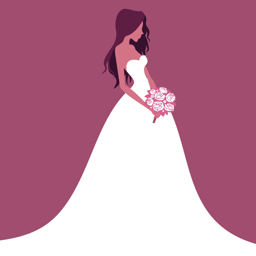 Beautiful Bride Vector Material Free Download 500x500 Beautiful Bride Vector Material Free Download