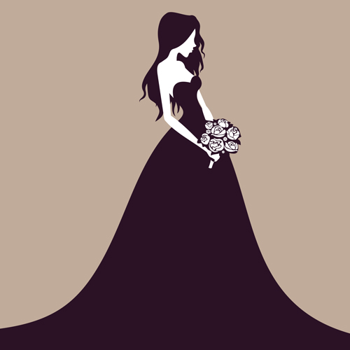 Beautiful Bride Vector Material Free Download 500x500 Beautiful Bride Vector Material Free Download