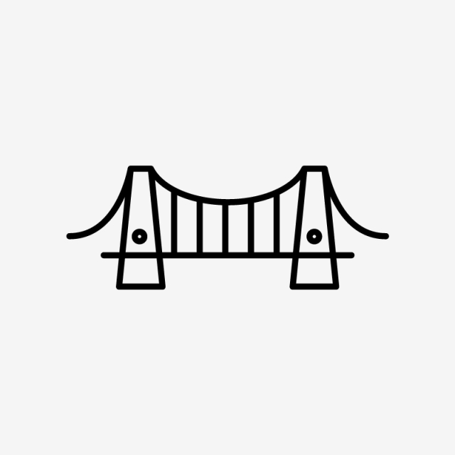 640x640 Vector Bridge Icon, Bridge Icon, River, Construction Png