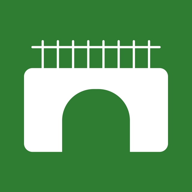 640x640 Vector Bridge Icon, Bridge Icon, Transport, Transportation Png