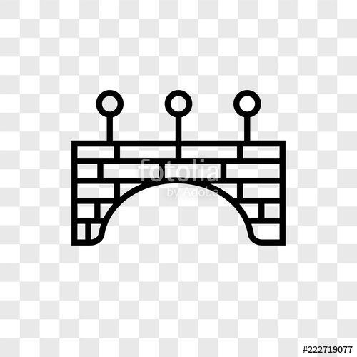 500x500 Bridge Icons Isolated On Transparent Background Modern