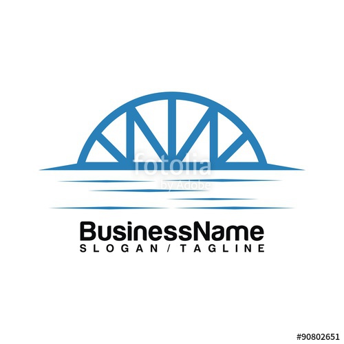 Bridge Vector Logo Icon Stock Image And Royalty Free Vector 500x500 Bridge Vector Logo Icon Stock Image And Royalty Free Vector