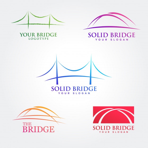 Abstract Blue Bridge Logo Vector Premium Download 626x626 Abstract Blue Bridge Logo Vector Premium Download