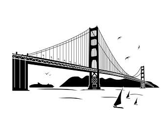 340x270 Collection Of 'bridge Silhouette' Download More Than Images