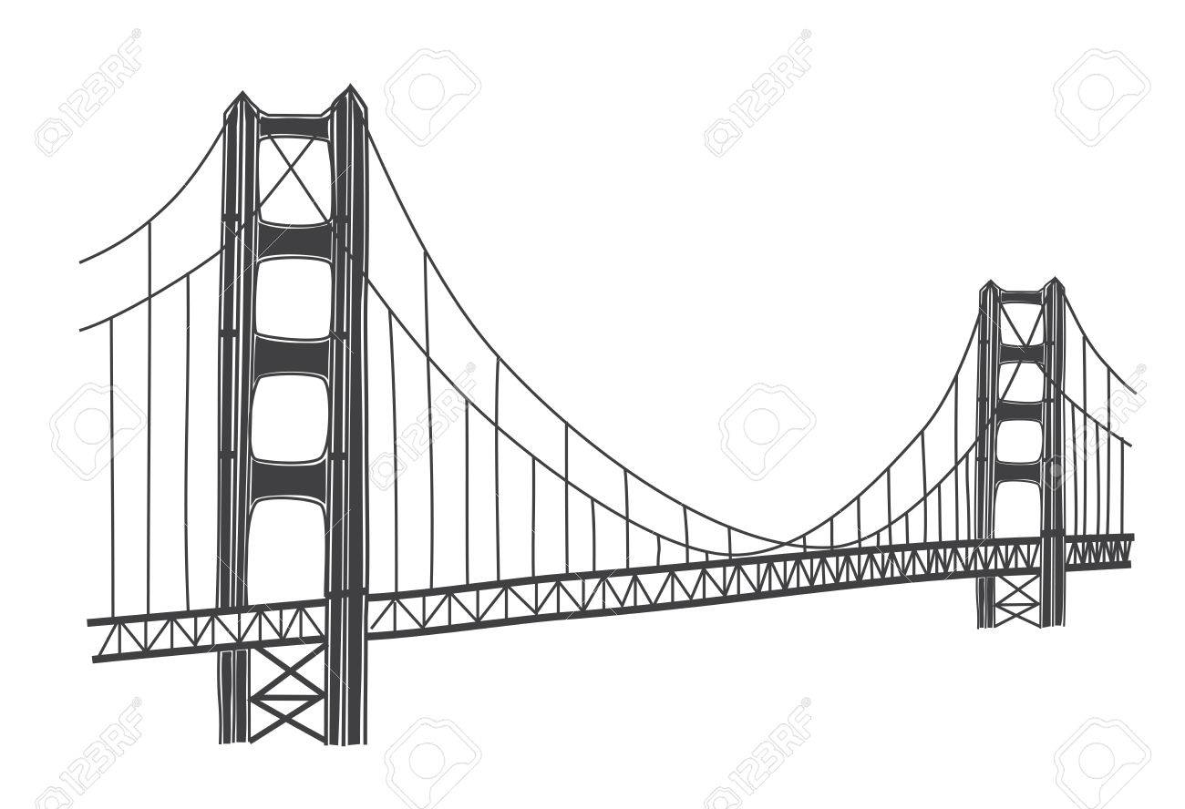 Bridge Silhouette Vector at Vectorified.com | Collection of Bridge ...