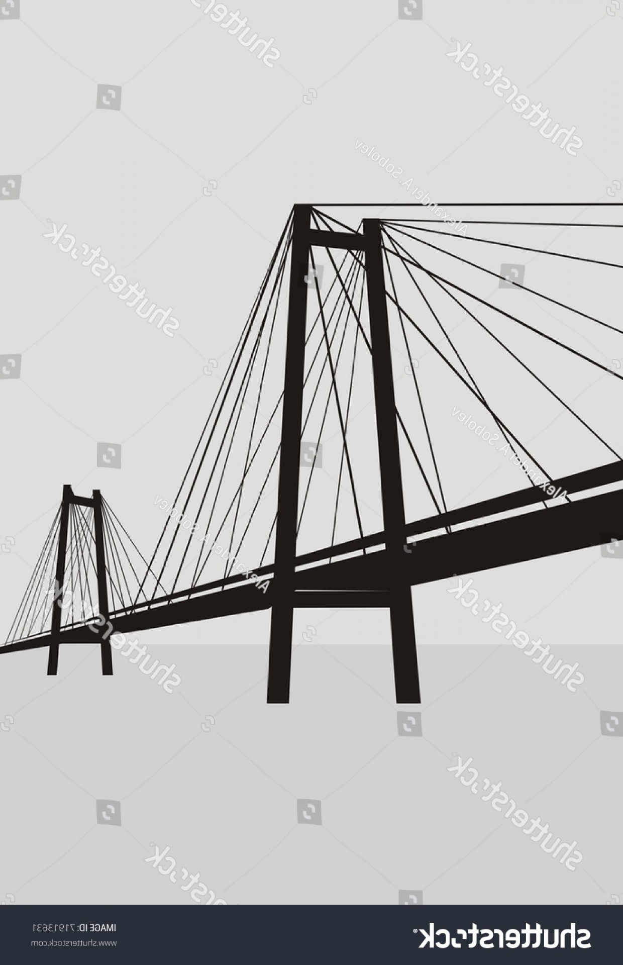 Bridge Silhouette Vector at Vectorified.com | Collection of Bridge ...