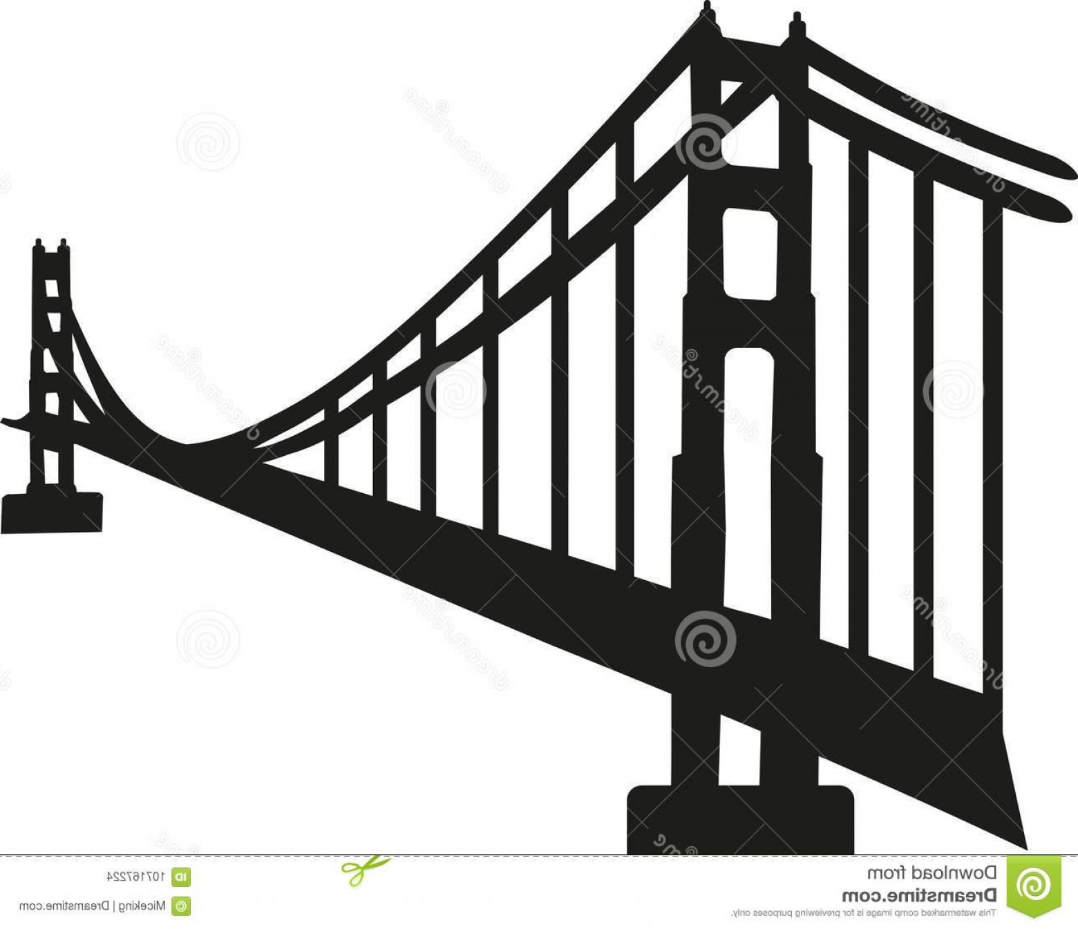 Bridge Silhouette Vector at Vectorified.com | Collection of Bridge ...