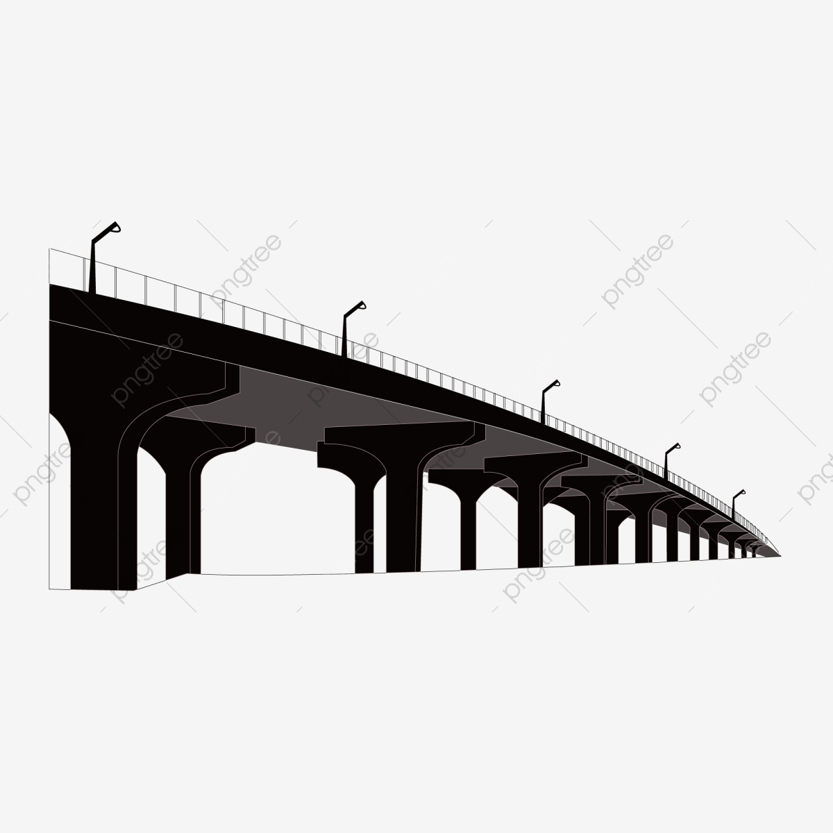 Bridge Silhouette Vector at Vectorified.com | Collection of Bridge ...