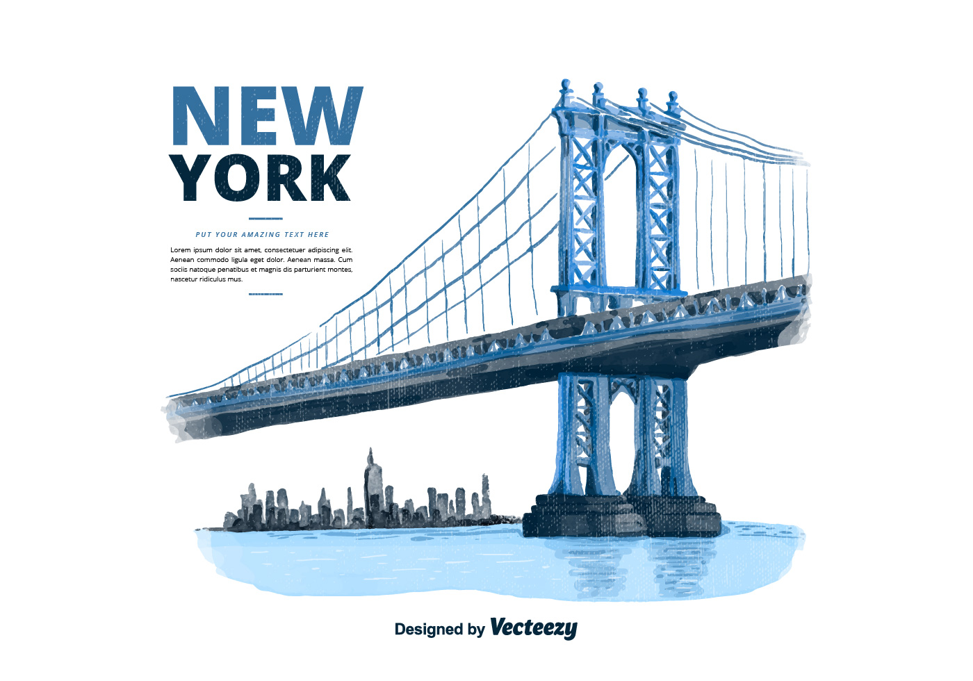 Brooklyn Bridge Free Vector Art 1400x980 Brooklyn Bridge Free Vector Art