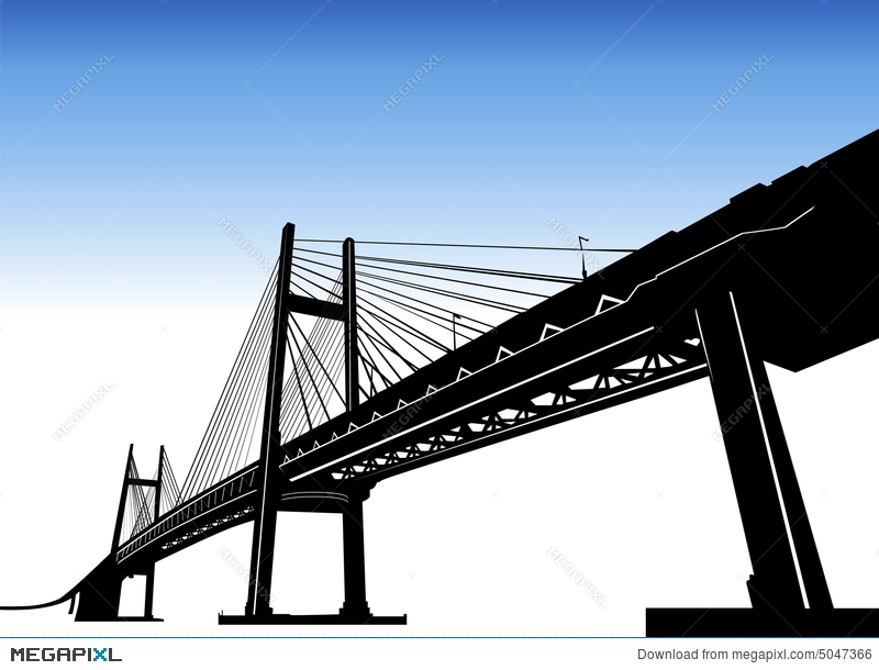Bridge Vector Illustration 800x610 Bridge Vector Illustration