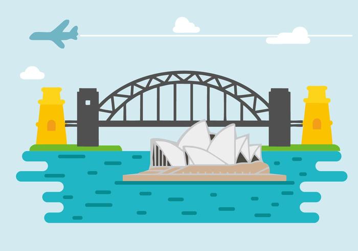Free Sydney Harbour Bridge Vector 700x490 Free Sydney Harbour Bridge Vector