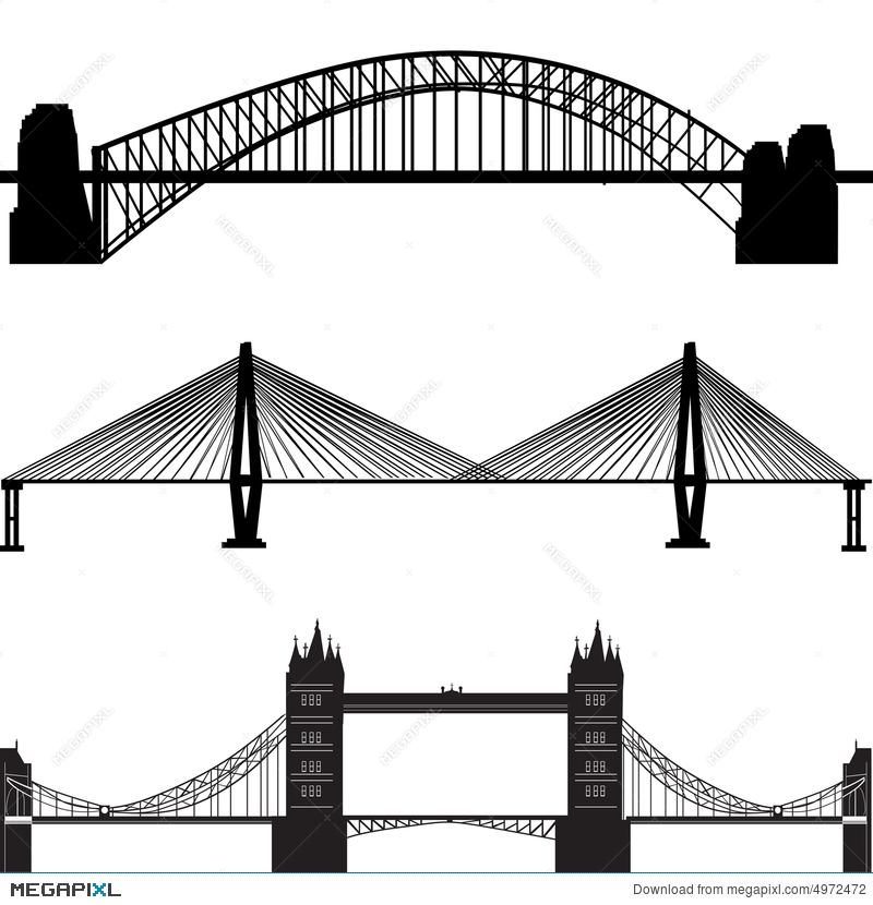 Bridge Vector Illustration 800x830 Bridge Vector Illustration