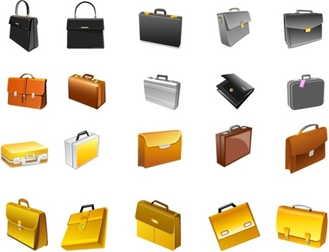 480x368 Briefcase Free Vector Download