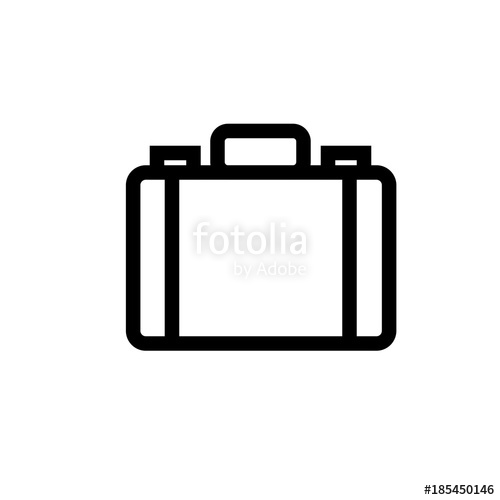 500x500 Briefcase Vector Icon Stock Image And Royalty Free Vector