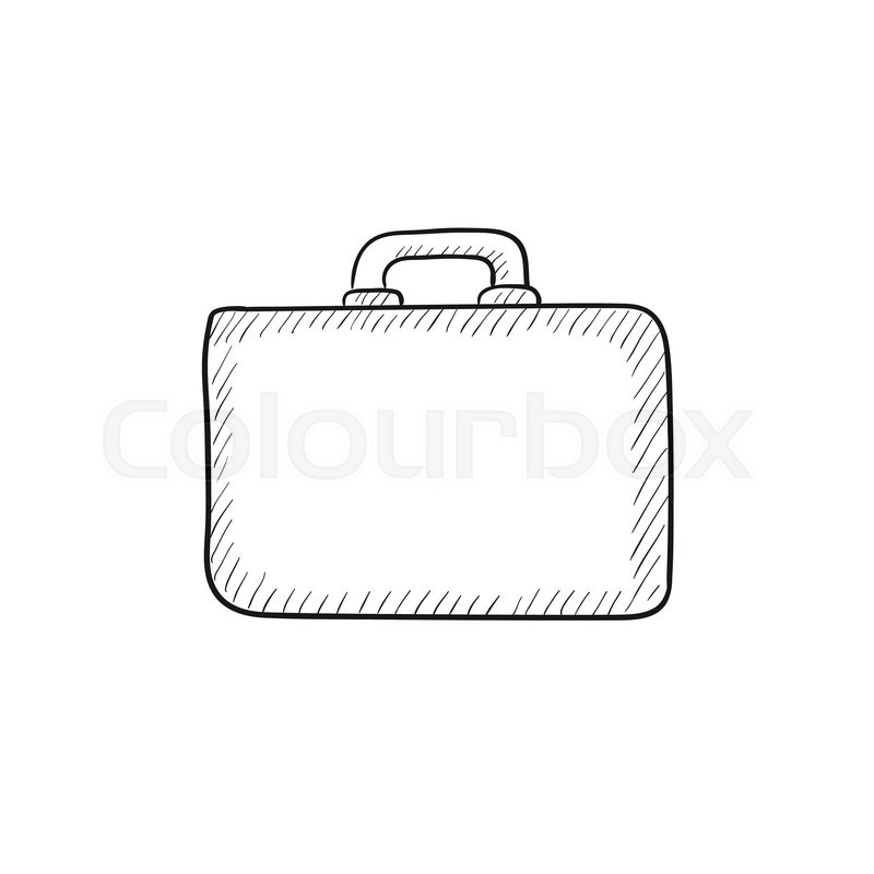 800x800 Briefcase Vector Sketch Icon Isolated Stock Vector Colourbox