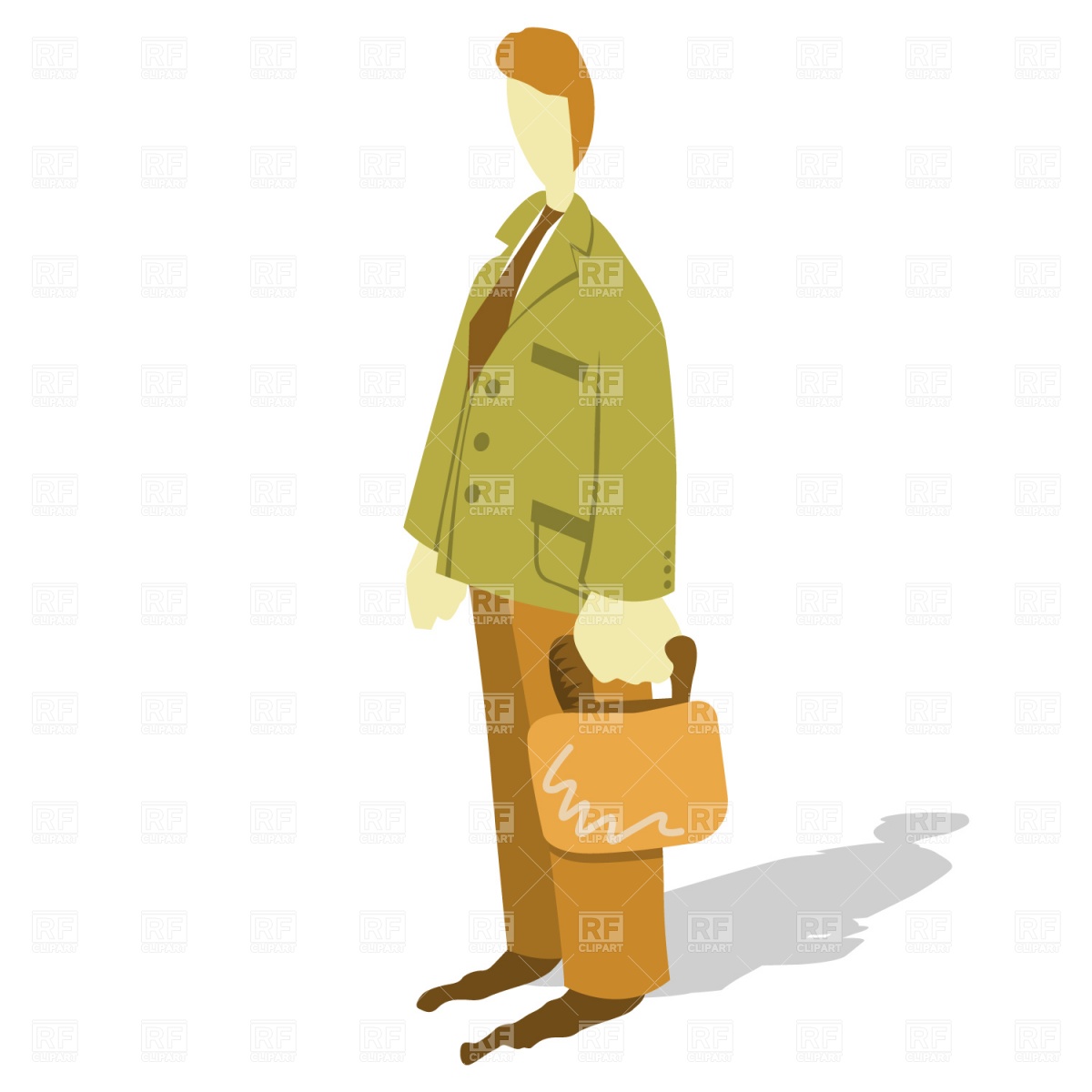1200x1200 Office Worker With Briefcase Vector Image Of People Prague