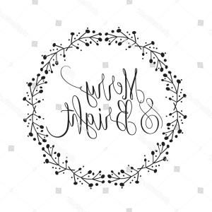 300x300 Photostock Vector Merry And Bright Hand Drawn Winter Holiday