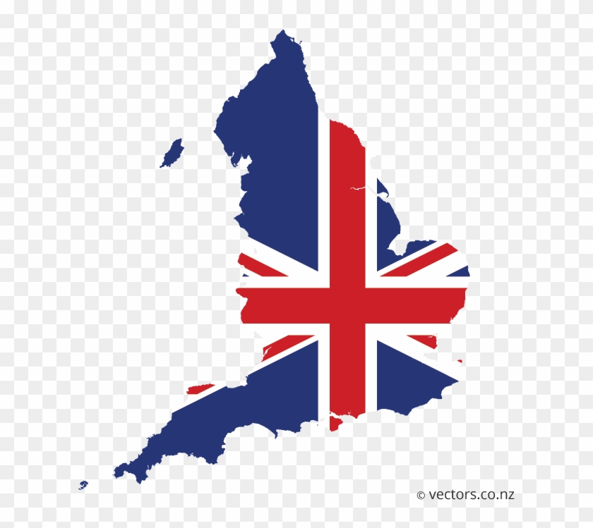 840x749 Uk Flag Vector Map Of England