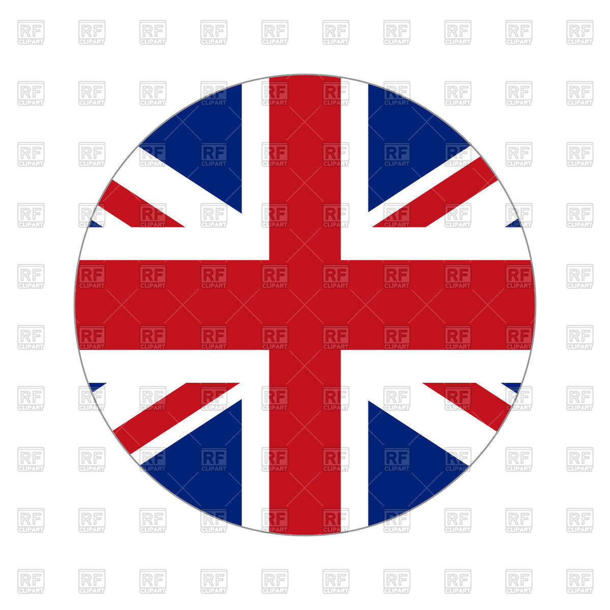 1200x1200 United Kingdom Circle Flag Vector Image Of Signs, Symbols, Maps