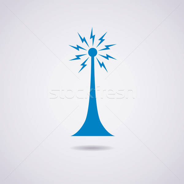 600x600 Vector Radio Tower Broadcast Icon Vector Illustration Dmitry
