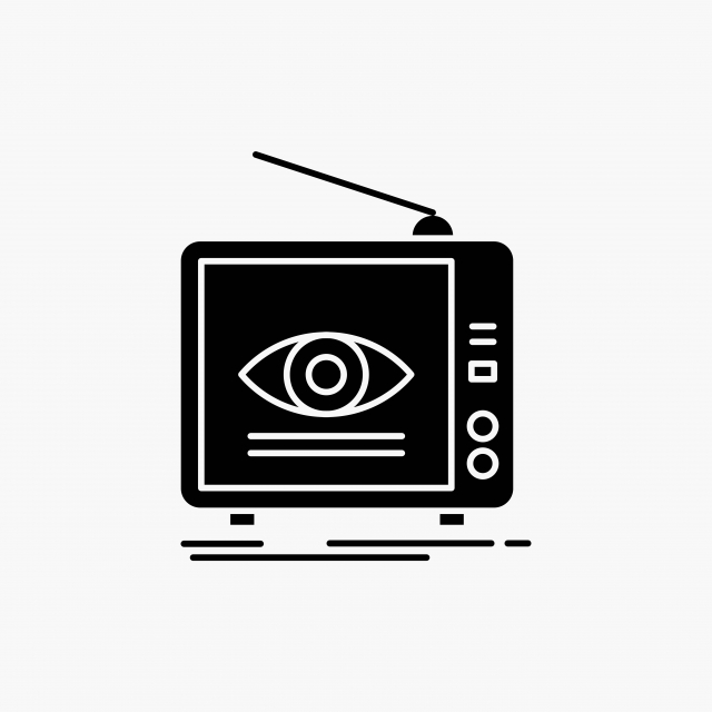 640x640 Ad Broadcast Marketing Television Tv Glyph Icon Vector Isol, Ad