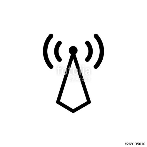 500x500 Broadcast Vector, Illustration Stock Image And Royalty Free