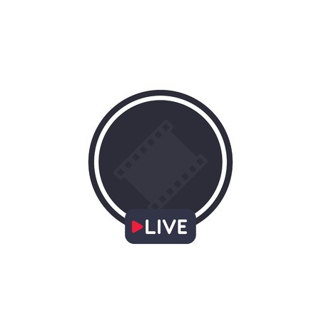 450x450 Live Stream, Broadcast Vector Icon Royalty Free Vector Graphics