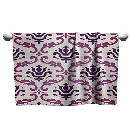 425x425 Tankcsard Style Towel Vintage Vector Leaf Damask