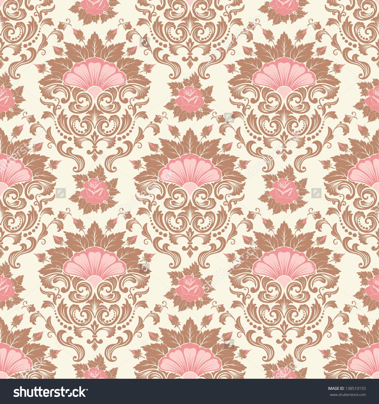 1500x1600 Vector Damask Seamless Pattern Background Classical Luxury Old