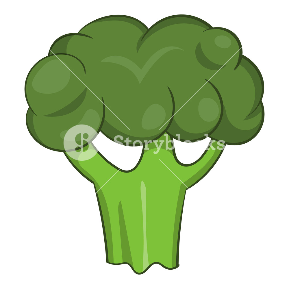 1000x1000 Broccoli Icon Cartoon Illustration Of Broccoli Vector Icon