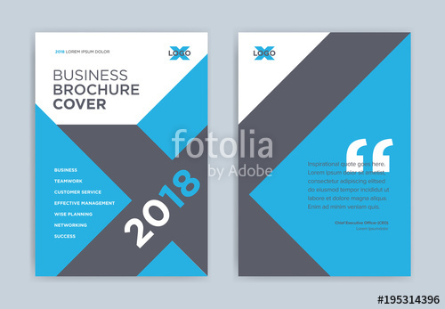 Brochure Cover Design In Blue Color 500x347 Brochure Cover Design In Blue Color