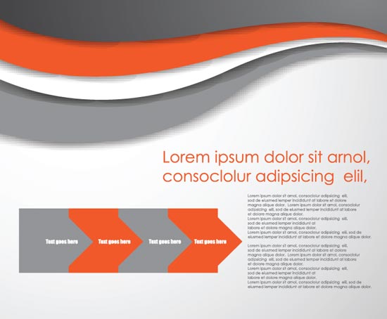 550x454 Corporate Brochure Design Vector