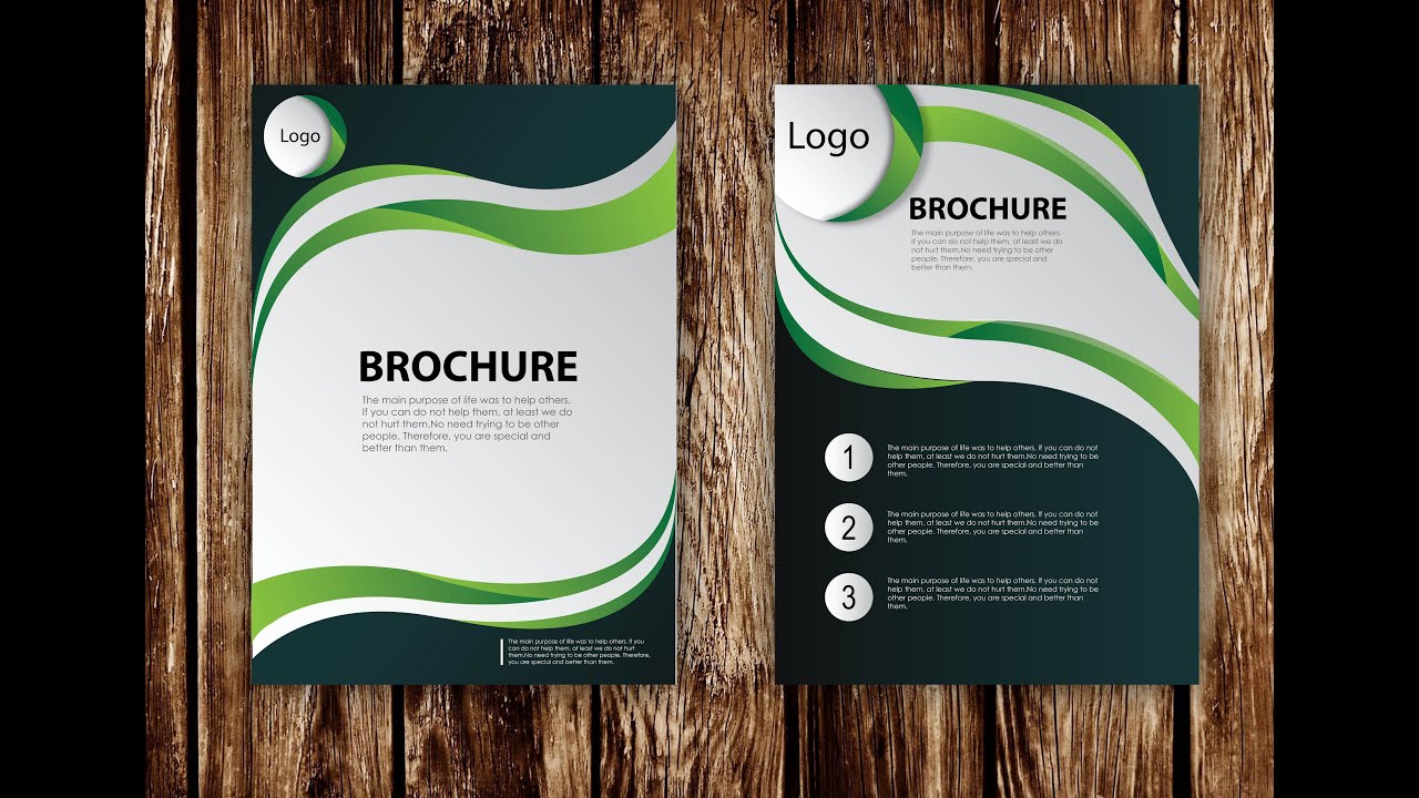 1280x720 How To Design Brochure Vector Using Adobe Illustrator