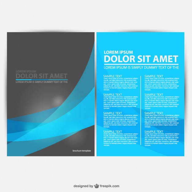 626x626 Free Brochure Vector Design Templates