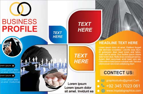 500x329 Tri Fold Brochure Design Free Vector Templates Cdr Format Design