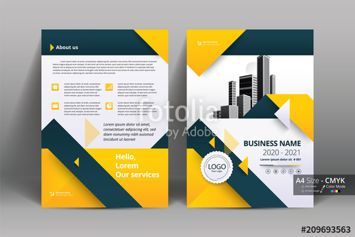 500x334 Abstract Vector Modern Flyer Design Brochure Design Template