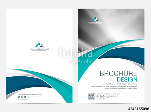 500x371 Brochure Template Flyer Design Vector Background Stock Image