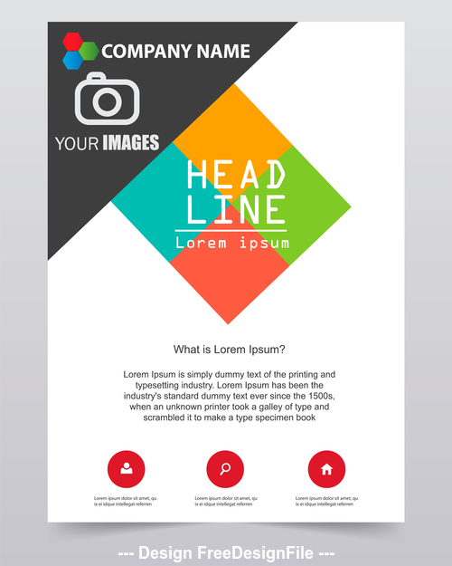 500x625 Design Company Brochure Template Vector Free Download