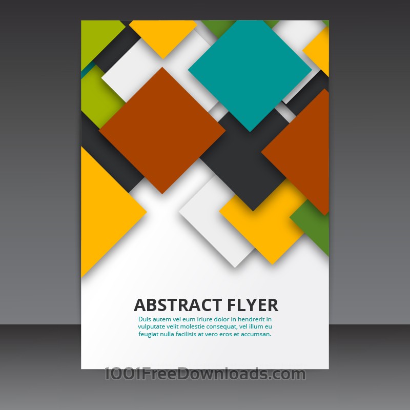 800x800 Free Vectors Flyer Template Vector Design With Colorful