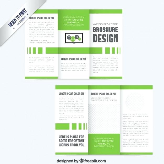 626x626 Green Template Vector Free Download Pamphlet Template Free