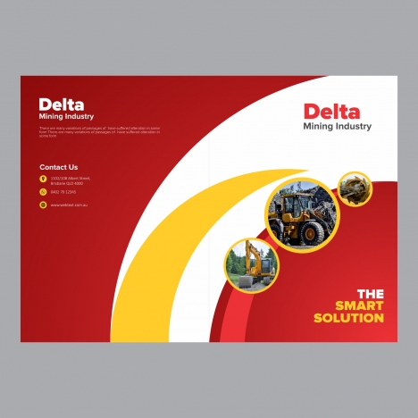 468x468 Corporate Brochure Vectors Stock In Encapsulated Postscript