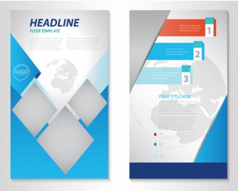 335x268 Free Brochure Vector Design With Globe Vignette Vectors Stock